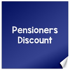 Pensioners Discount Sale Blue Canvas 12  X 12  