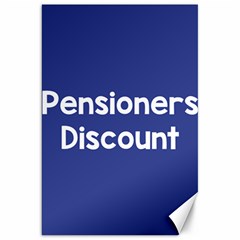 Pensioners Discount Sale Blue Canvas 20  X 30  