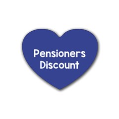 Pensioners Discount Sale Blue Heart Coaster (4 Pack) 