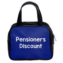 Pensioners Discount Sale Blue Classic Handbags (2 Sides) by Mariart