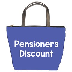 Pensioners Discount Sale Blue Bucket Bags