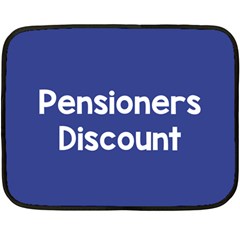 Pensioners Discount Sale Blue Fleece Blanket (mini) by Mariart