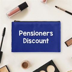 Pensioners Discount Sale Blue Cosmetic Bag (medium)  by Mariart