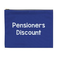 Pensioners Discount Sale Blue Cosmetic Bag (xl)