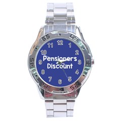 Pensioners Discount Sale Blue Stainless Steel Analogue Watch by Mariart