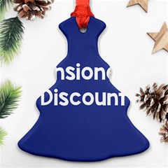 Pensioners Discount Sale Blue Ornament (christmas Tree) 