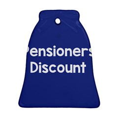 Pensioners Discount Sale Blue Ornament (bell) by Mariart