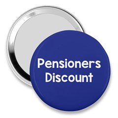 Pensioners Discount Sale Blue 3  Handbag Mirrors