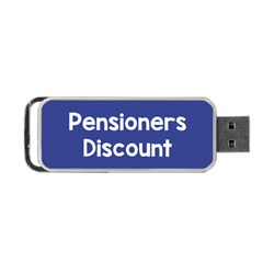 Pensioners Discount Sale Blue Portable Usb Flash (one Side) by Mariart