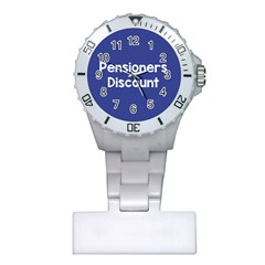 Pensioners Discount Sale Blue Plastic Nurses Watch by Mariart