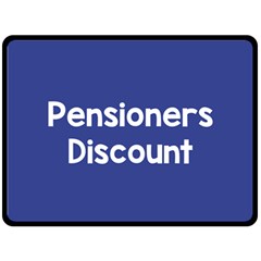 Pensioners Discount Sale Blue Double Sided Fleece Blanket (large)  by Mariart