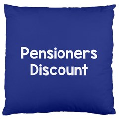 Pensioners Discount Sale Blue Large Flano Cushion Case (one Side) by Mariart