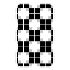 Plaid Black White Memory Card Reader by Mariart