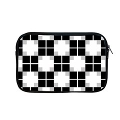 Plaid Black White Apple Macbook Pro 13  Zipper Case by Mariart