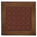 Coloured Line Squares Brown Plaid Chevron Framed Tiles Front