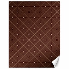 Coloured Line Squares Brown Plaid Chevron Canvas 12  X 16  