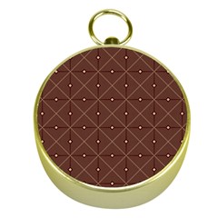 Coloured Line Squares Brown Plaid Chevron Gold Compasses by Mariart