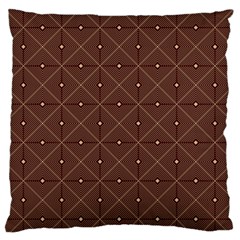 Coloured Line Squares Brown Plaid Chevron Standard Flano Cushion Case (one Side) by Mariart