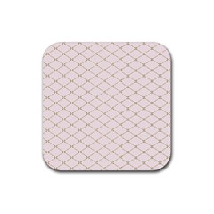 Plaid Star Flower Iron Rubber Coaster (square) 