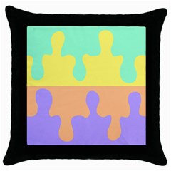 Puzzle Gender Throw Pillow Case (black) by Mariart