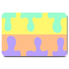 Puzzle Gender Large Doormat  by Mariart