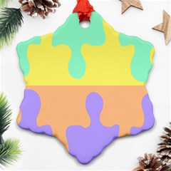 Puzzle Gender Snowflake Ornament (two Sides) by Mariart