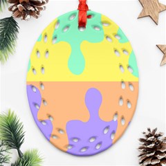 Puzzle Gender Ornament (oval Filigree) by Mariart