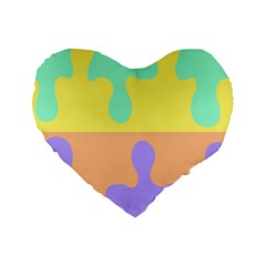 Puzzle Gender Standard 16  Premium Heart Shape Cushions by Mariart