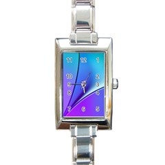 Line Blue Light Space Purple Rectangle Italian Charm Watch by Mariart