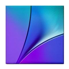 Line Blue Light Space Purple Tile Coasters