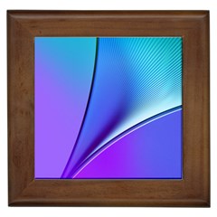 Line Blue Light Space Purple Framed Tiles