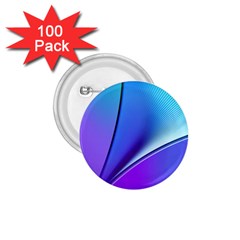 Line Blue Light Space Purple 1 75  Buttons (100 Pack) 