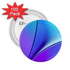 Line Blue Light Space Purple 2 25  Buttons (100 Pack) 