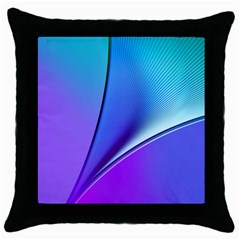 Line Blue Light Space Purple Throw Pillow Case (black)