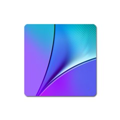 Line Blue Light Space Purple Square Magnet by Mariart