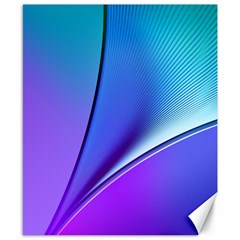 Line Blue Light Space Purple Canvas 8  X 10 