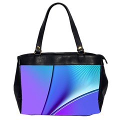 Line Blue Light Space Purple Office Handbags (2 Sides)  by Mariart