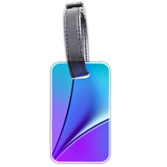 Line Blue Light Space Purple Luggage Tags (two Sides) by Mariart