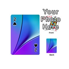 Line Blue Light Space Purple Playing Cards 54 (mini)  by Mariart