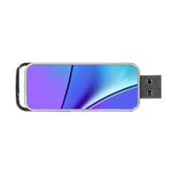 Line Blue Light Space Purple Portable Usb Flash (two Sides) by Mariart