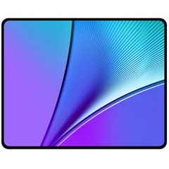 Line Blue Light Space Purple Double Sided Fleece Blanket (medium)  by Mariart