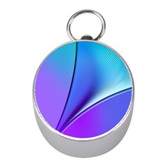 Line Blue Light Space Purple Mini Silver Compasses by Mariart