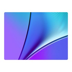 Line Blue Light Space Purple Double Sided Flano Blanket (mini) 