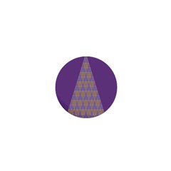 Pyramid Triangle  Purple 1  Mini Magnets