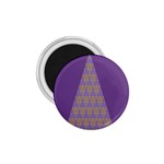 Pyramid Triangle  Purple 1.75  Magnets Front