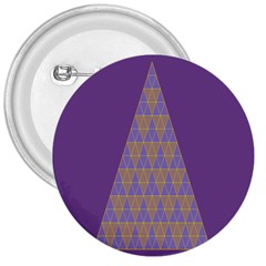 Pyramid Triangle  Purple 3  Buttons by Mariart