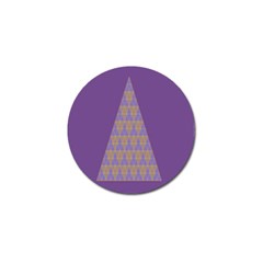 Pyramid Triangle  Purple Golf Ball Marker (4 Pack) by Mariart