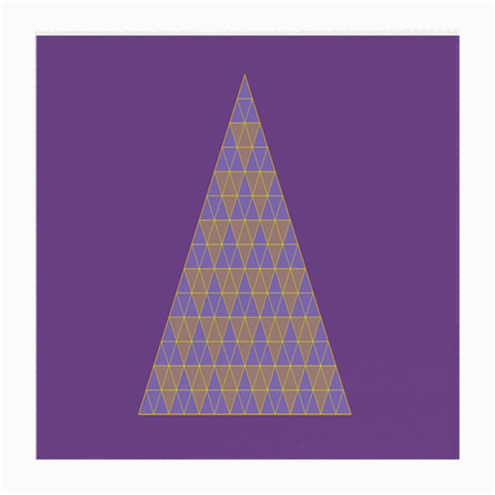 Pyramid Triangle  Purple Medium Glasses Cloth