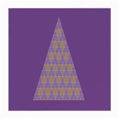 Pyramid Triangle  Purple Medium Glasses Cloth (2-side) by Mariart