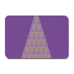 Pyramid Triangle  Purple Plate Mats by Mariart